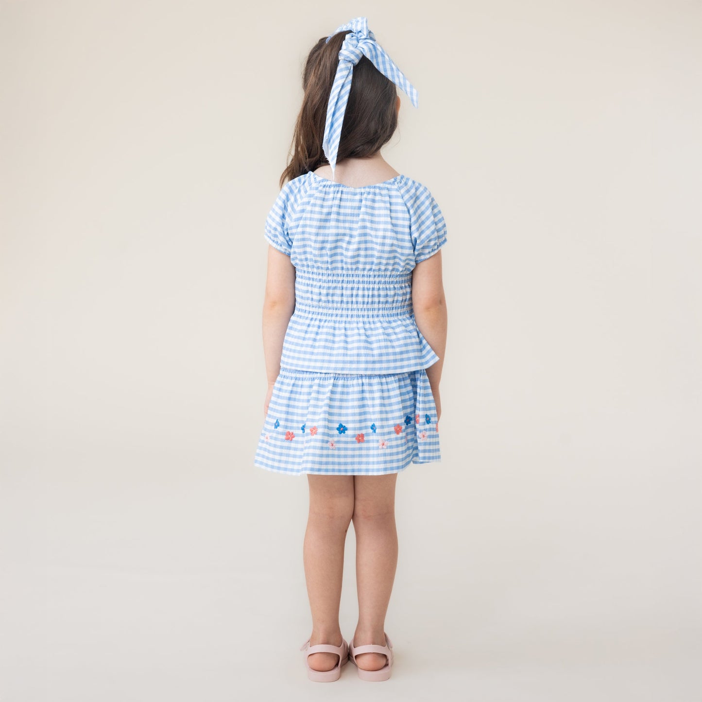 Girls' Blouse, Pale Blue
