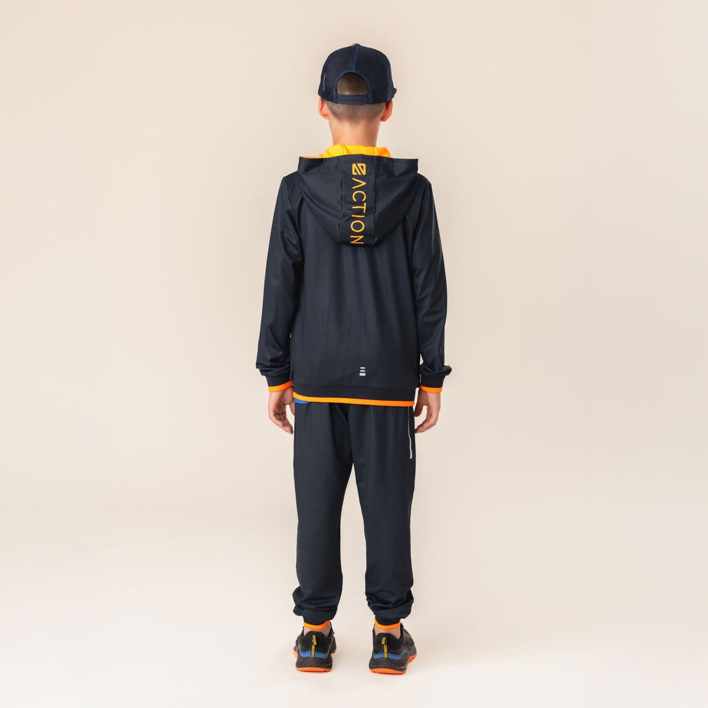 Boys' Navy Athletic Hooded Jacket
