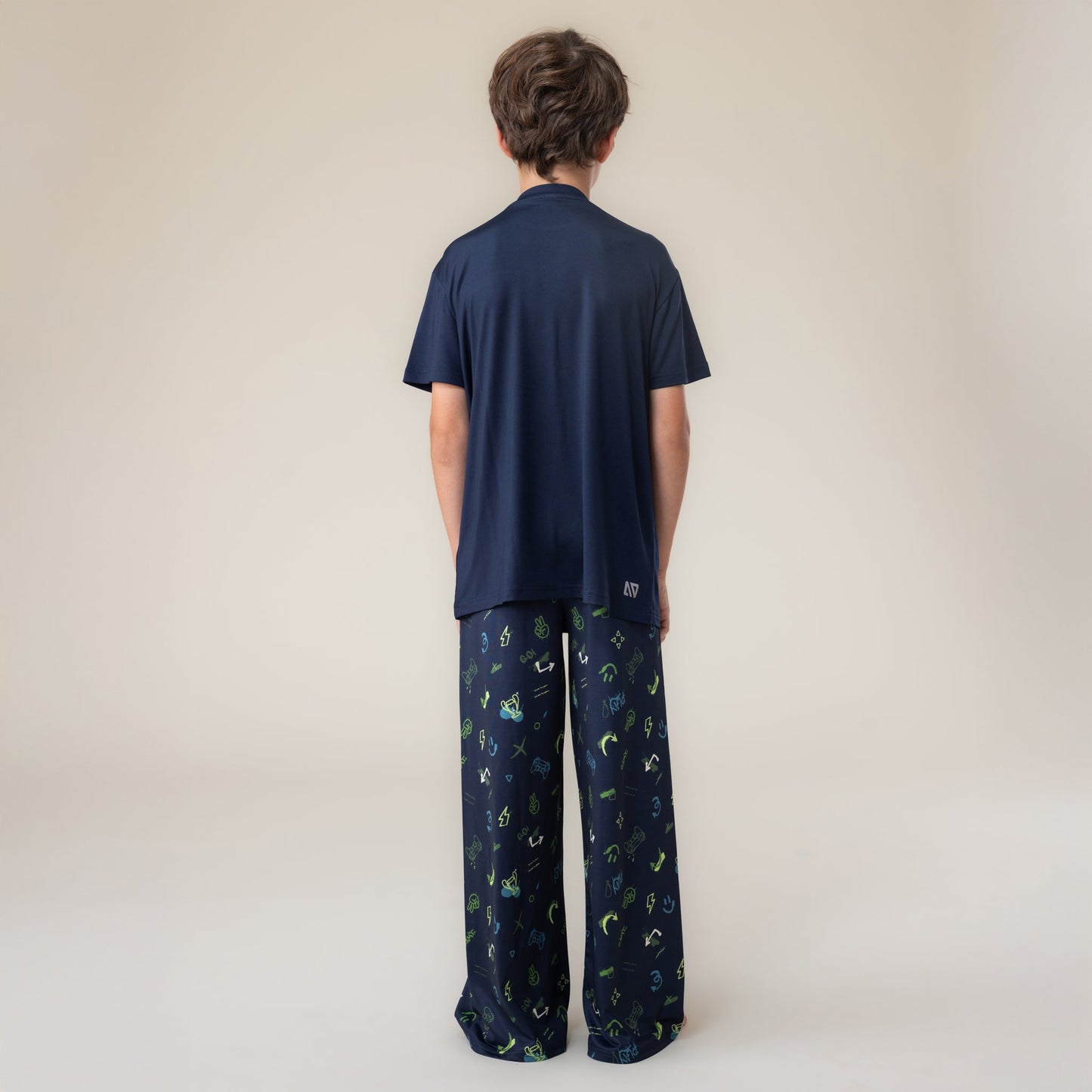 Boys' 3-Piece Navy Blue Pyjamas