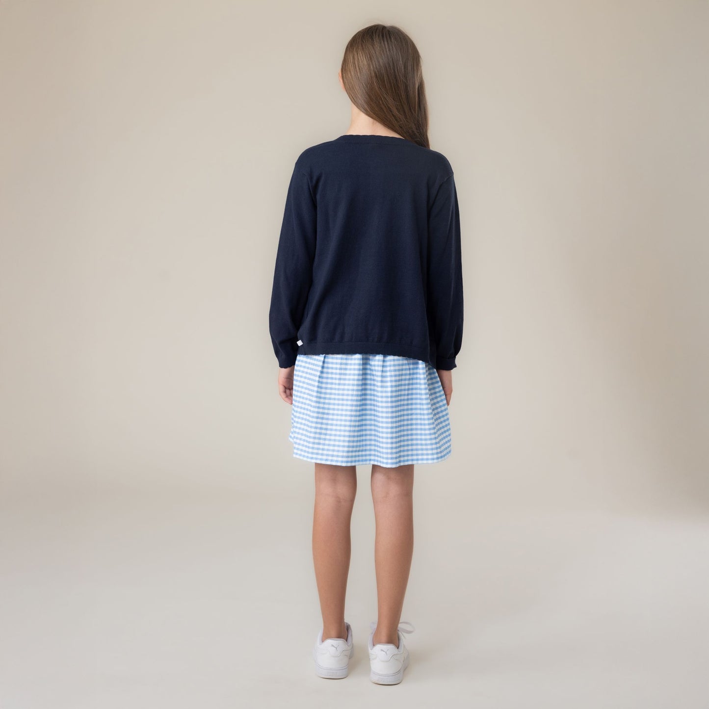 Girls' Navy Cardigan