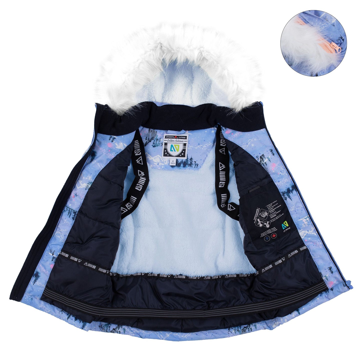 Elsa Baby Girl Snowsuit Blue