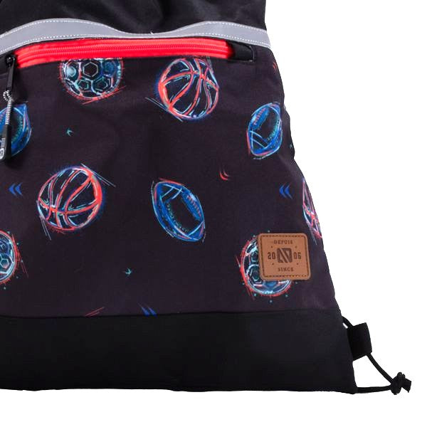 Boys Black Sports Bag