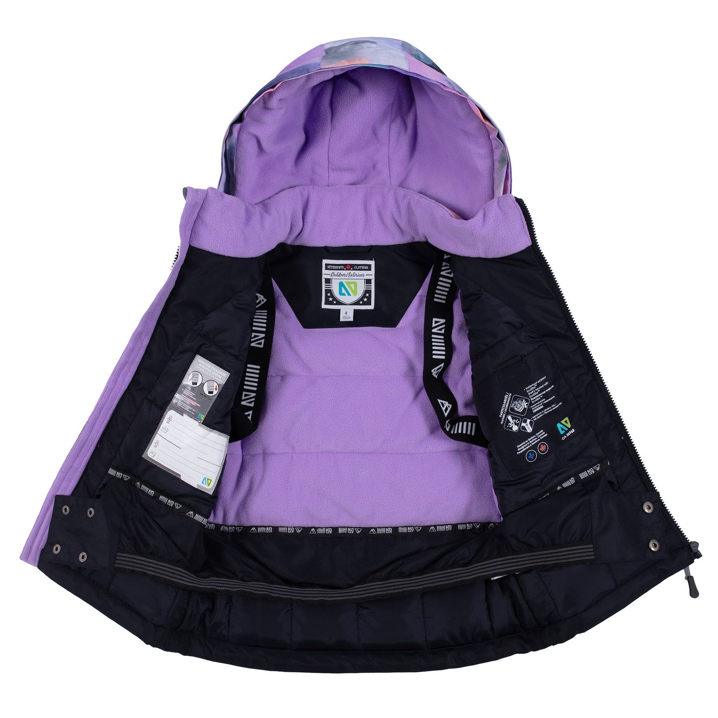 Alicia Girls Lilac Snowsuit
