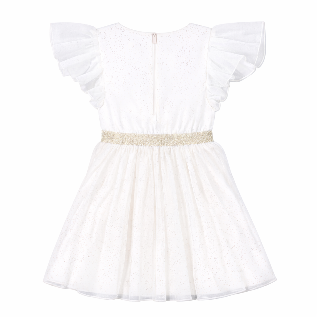 Chic Ivory Dress for Girls
