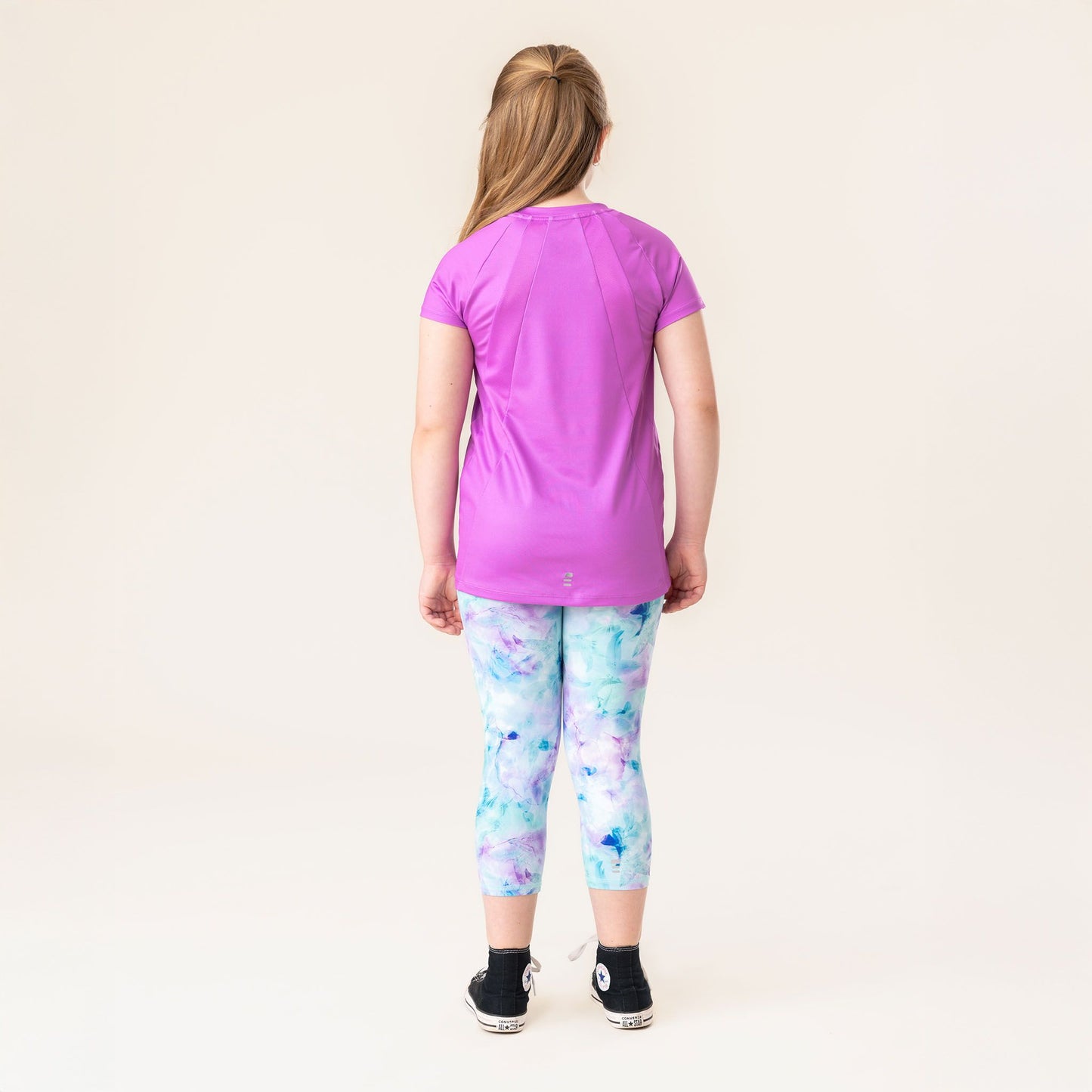 Legging athétique 3/4 Filles Bleu Pâle