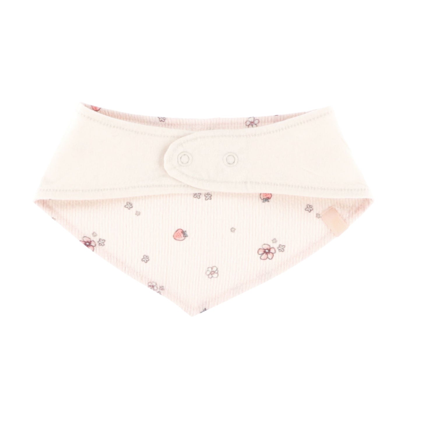 Reversible Bib for Girls, Pale Pink