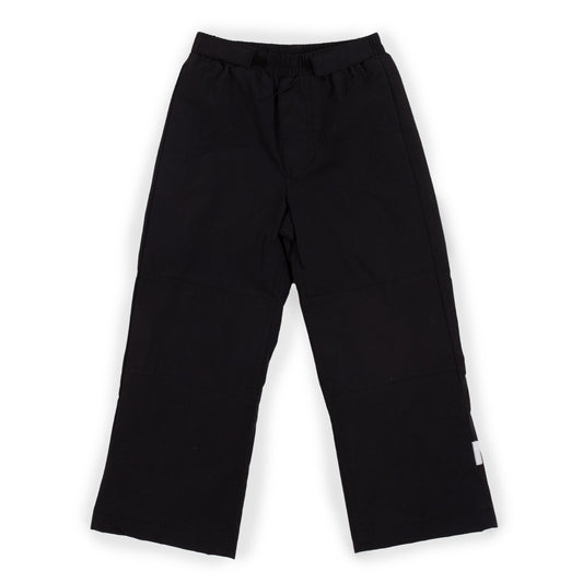 Unisex Black Nylon Outdoor Pants