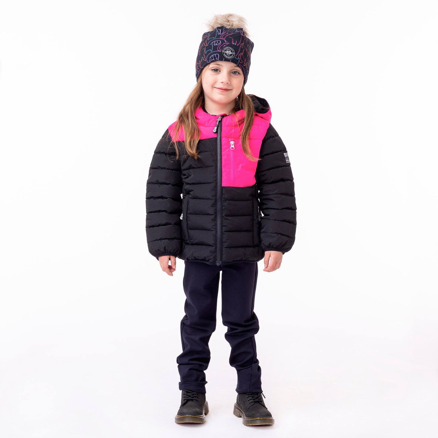 Manteau matelassé Filles Fuchsia