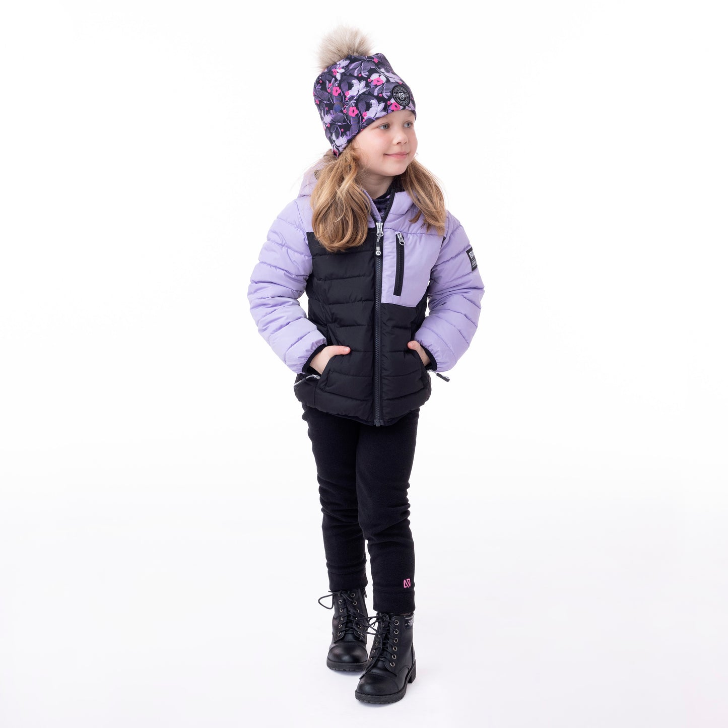 Manteau matelassé Filles Violet