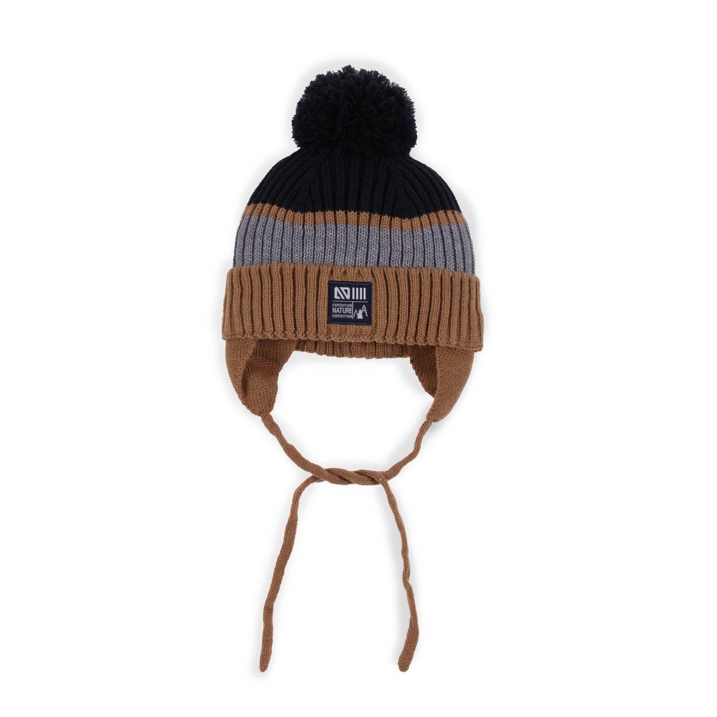 Tuque en tricot réfléchissant Simon Garçons Taupe