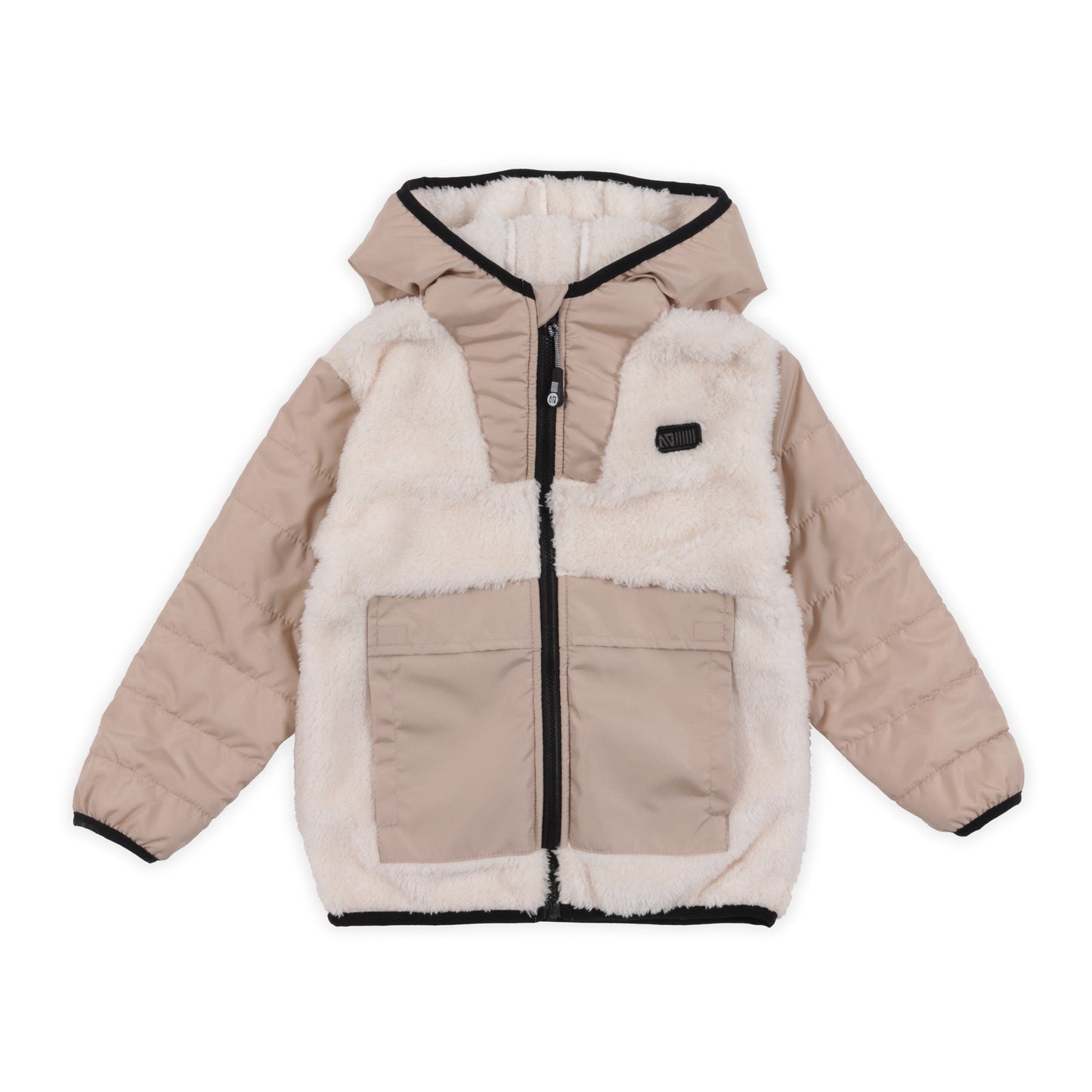 Veste à capuchon Filles Beige