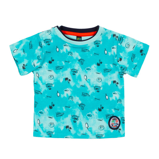 T-shirt  Bébé Garcon Turquoise