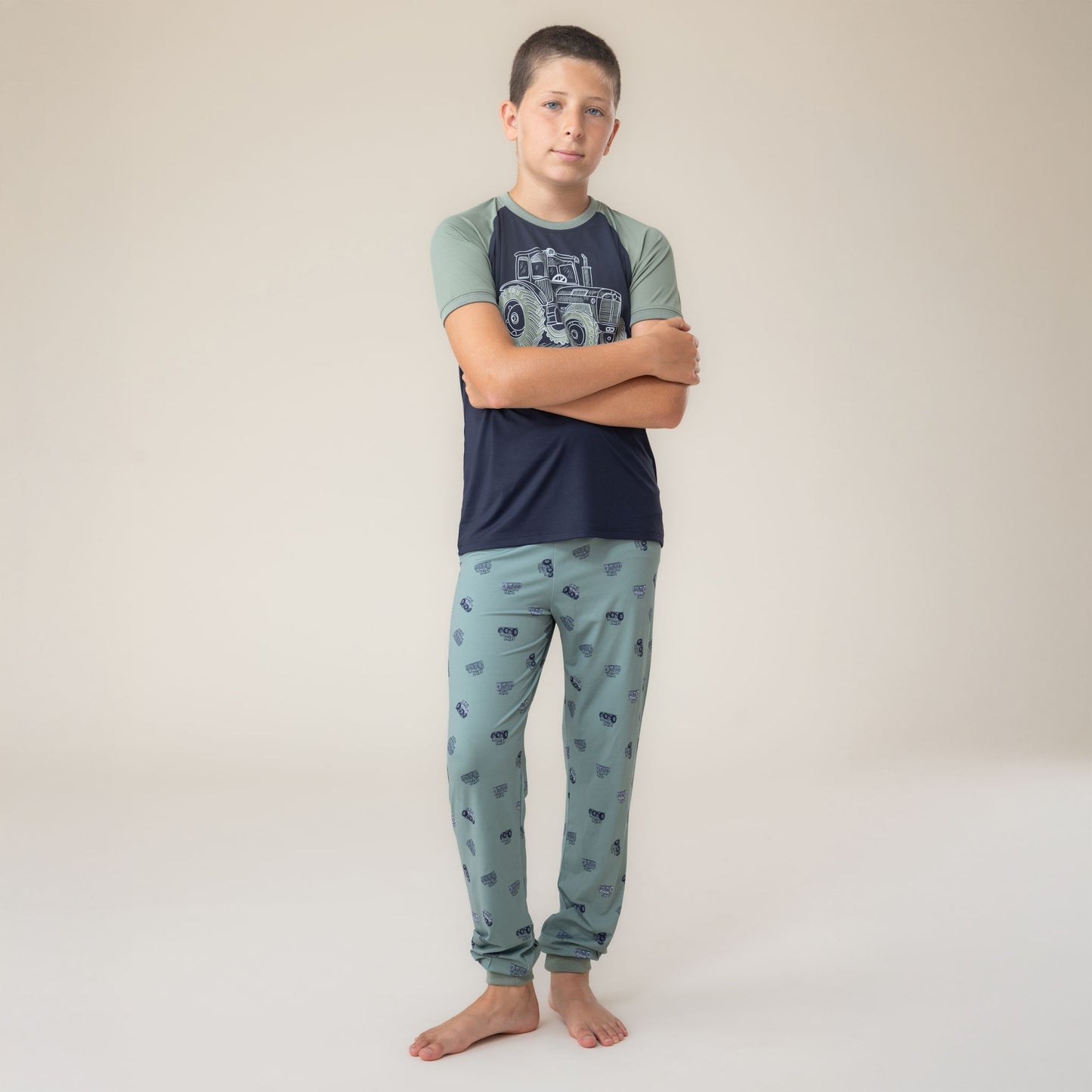 Pyjama 3 mcx  Garçons Vert