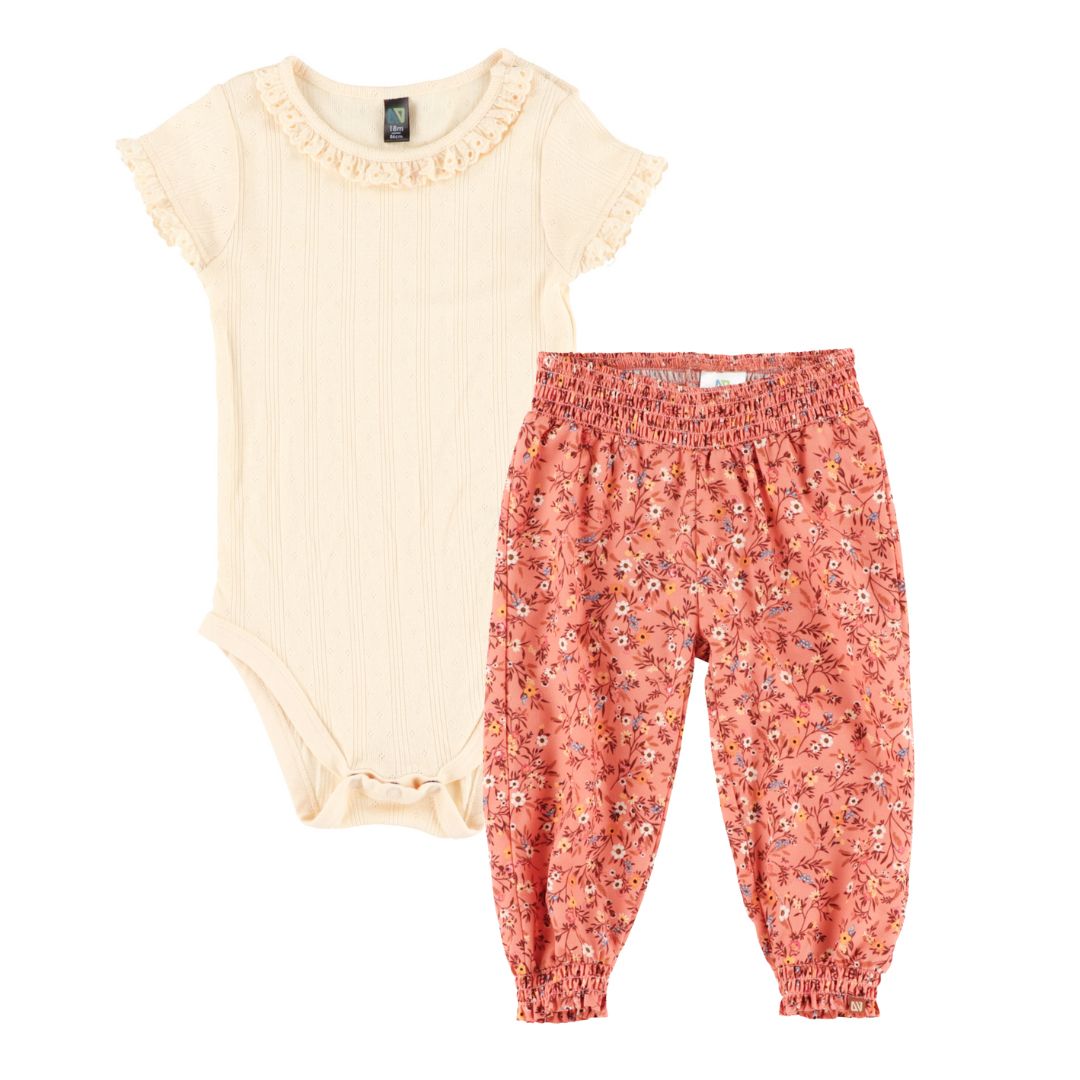 Ensemble cache-couche deux-pièces  Filles Beige