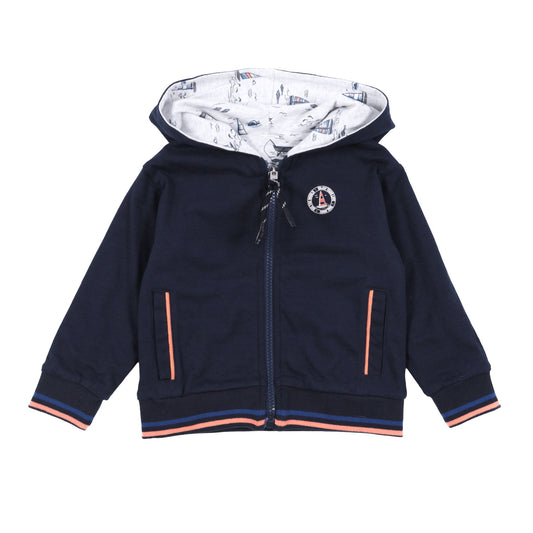 Veste à capuchon réversible  Bébé Garcon Marine