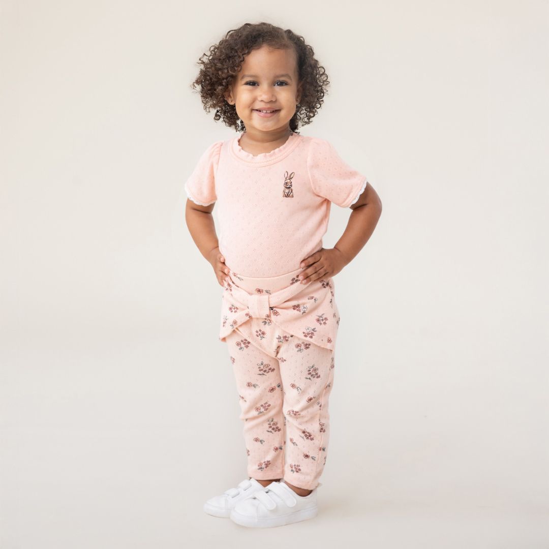 Ensemble cache-couche deux-pièces  Filles Rose Pâle