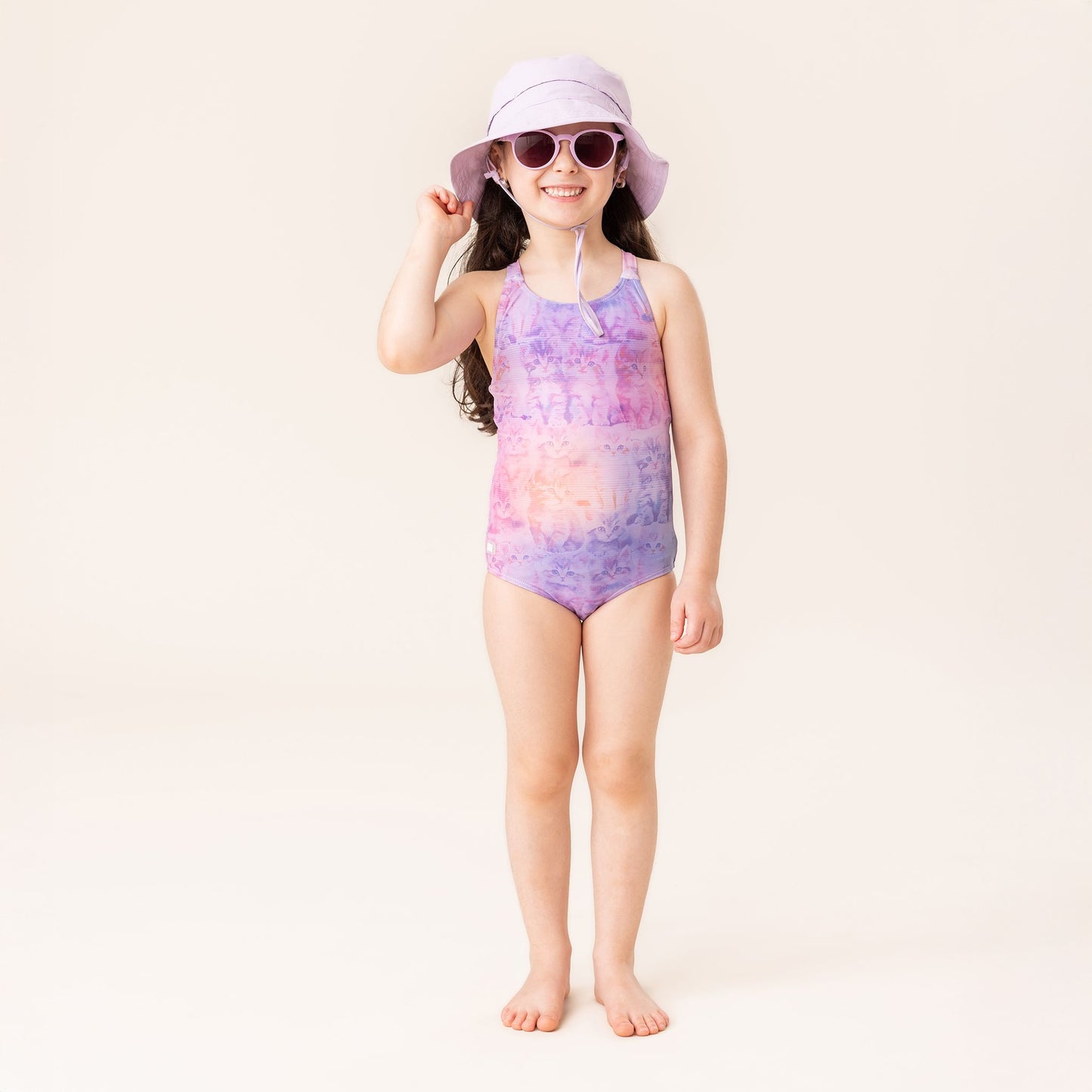 Chapeau UV  Filles Lilas