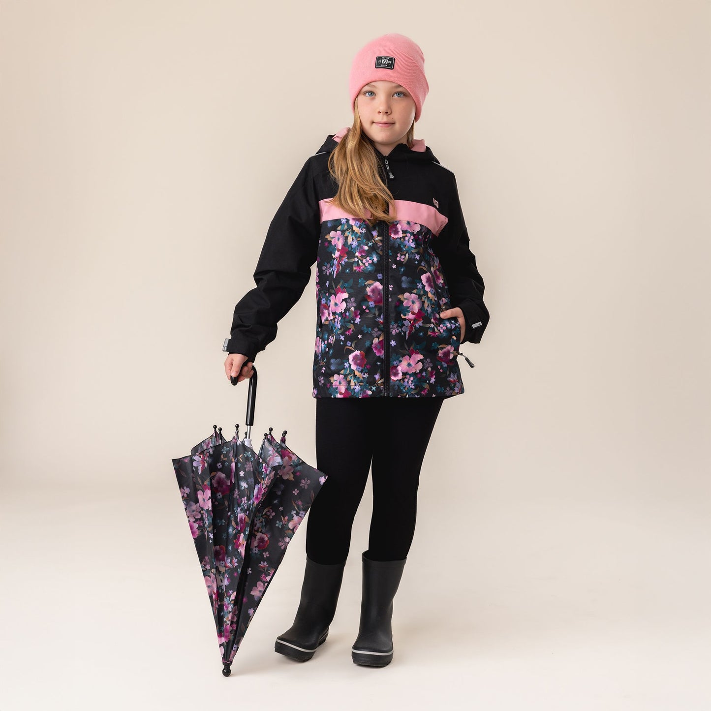 Tuque en tricot  Unisexe Rose Pale