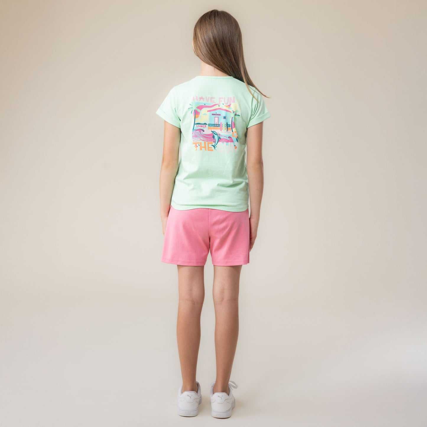 Short  Filles Rose