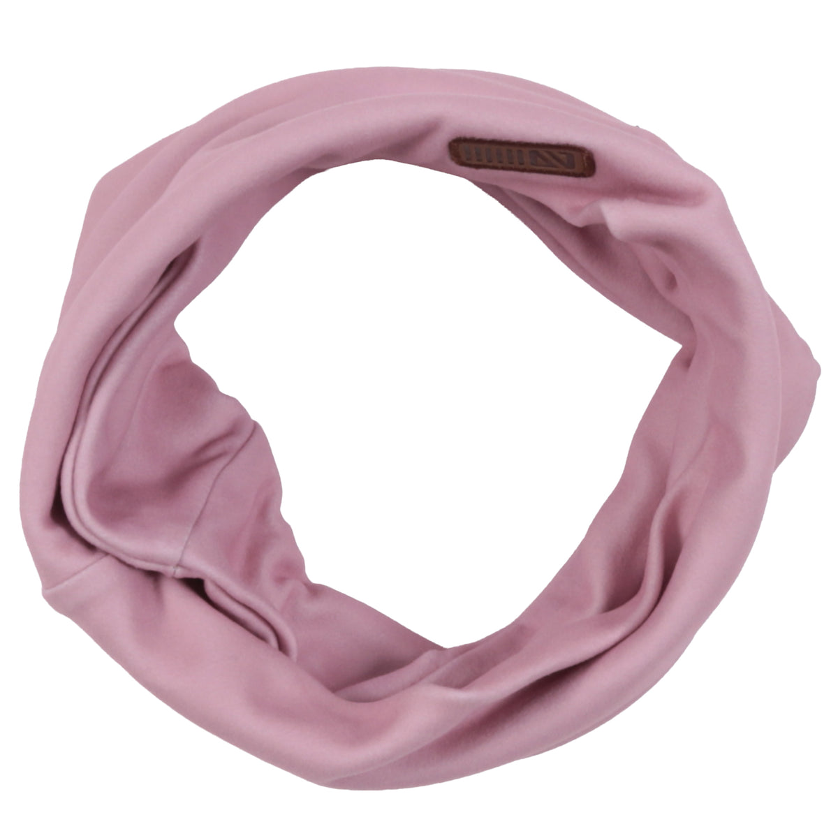 Cache-cou en jersey brossé doublé Rose