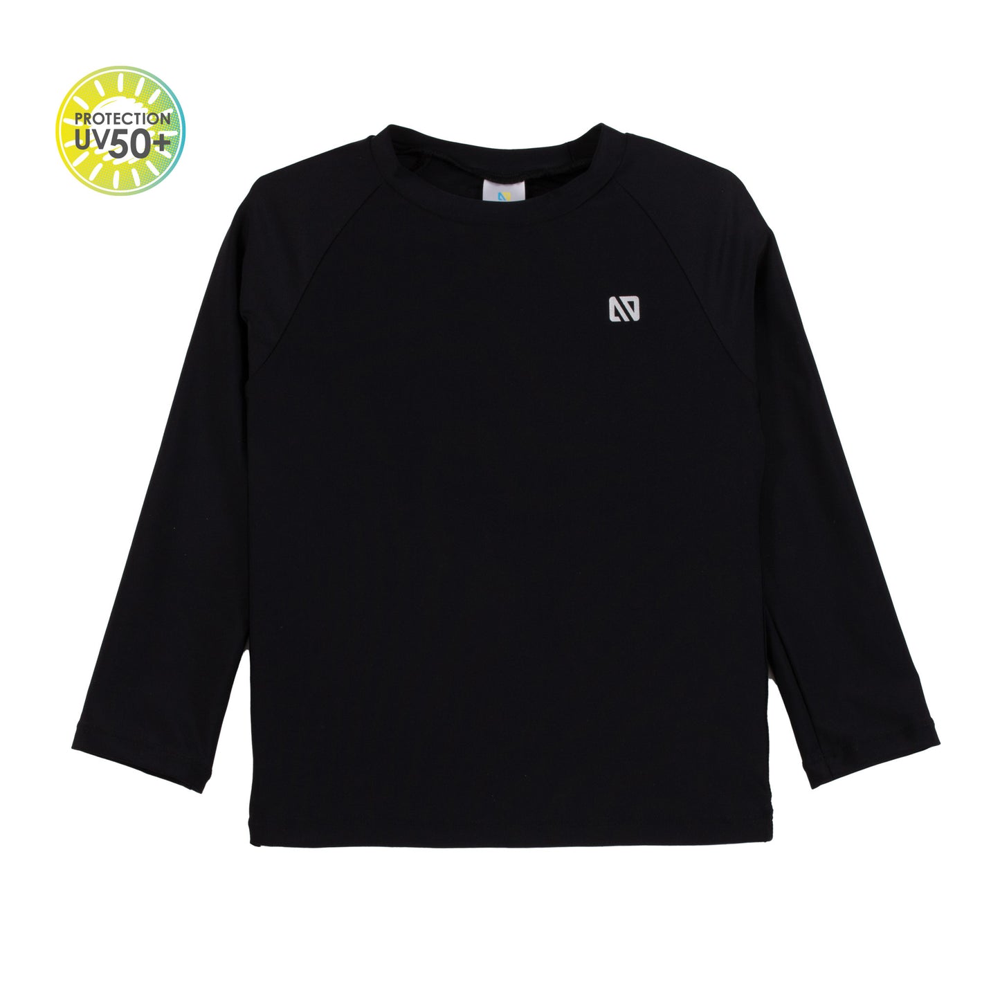 Unisex Baby Long Sleeve Skin-Protective Jersey T-Shirt Black