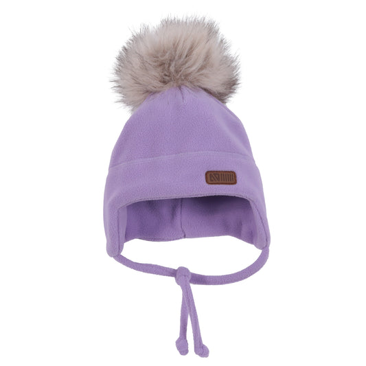 Tuque en micropolaire Lilas Bébé