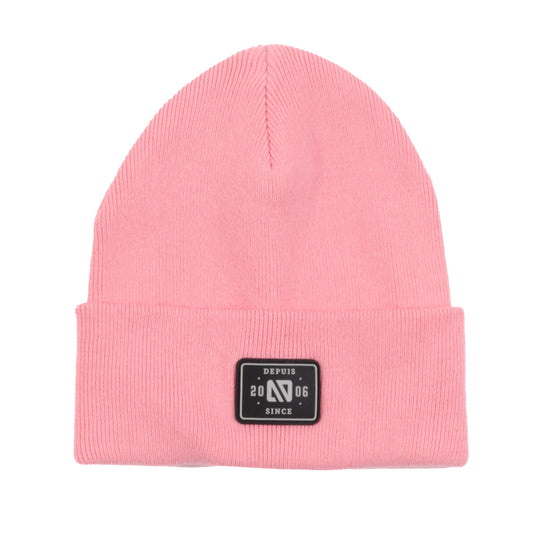 Tuque en tricot  Unisexe Rose Pale