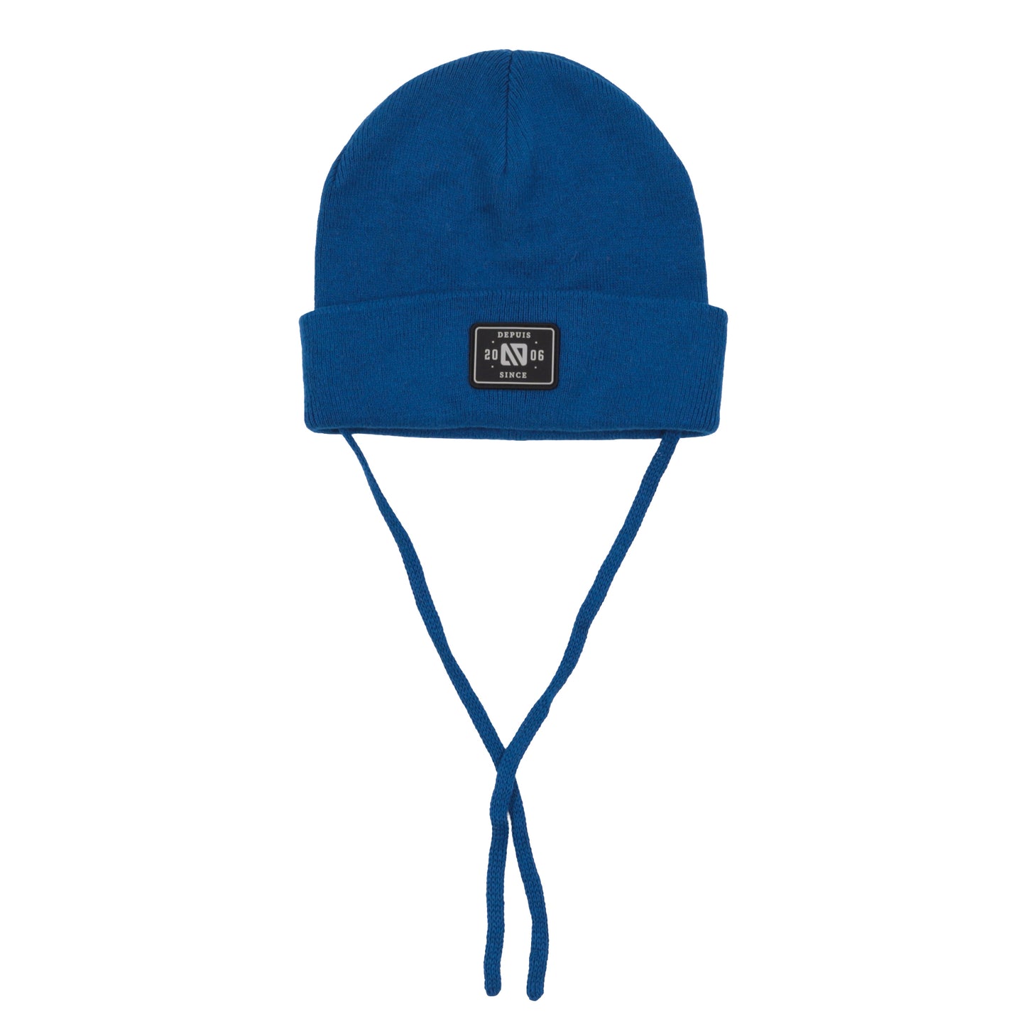 Tuque en tricot avec cordons  Unisexe Royal