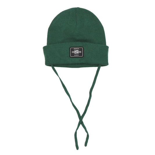 Tuque en tricot avec cordons  Unisexe Forêt