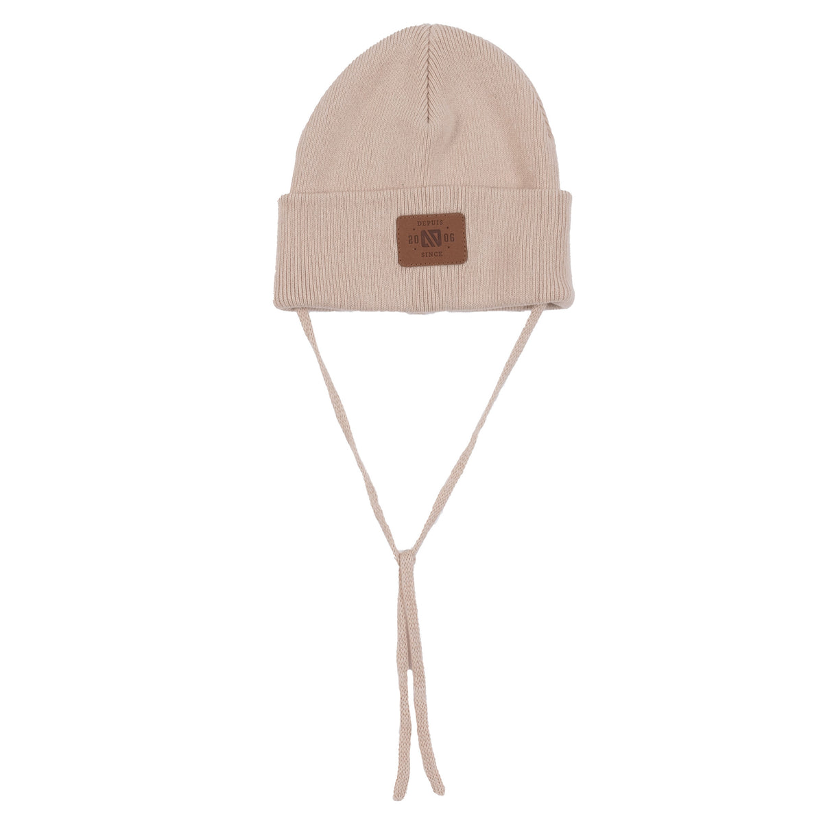 Tuque en tricot bébé Unisexe Taupe