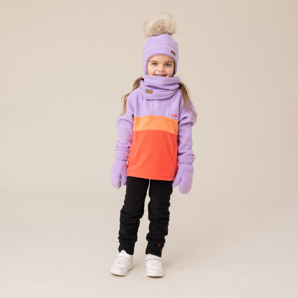 Mitaines en micropolaire Lilas