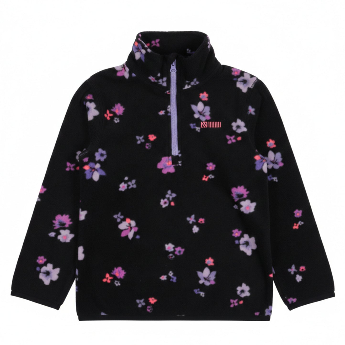 Couche de base deux pièces en micropolaire  Filles Noir