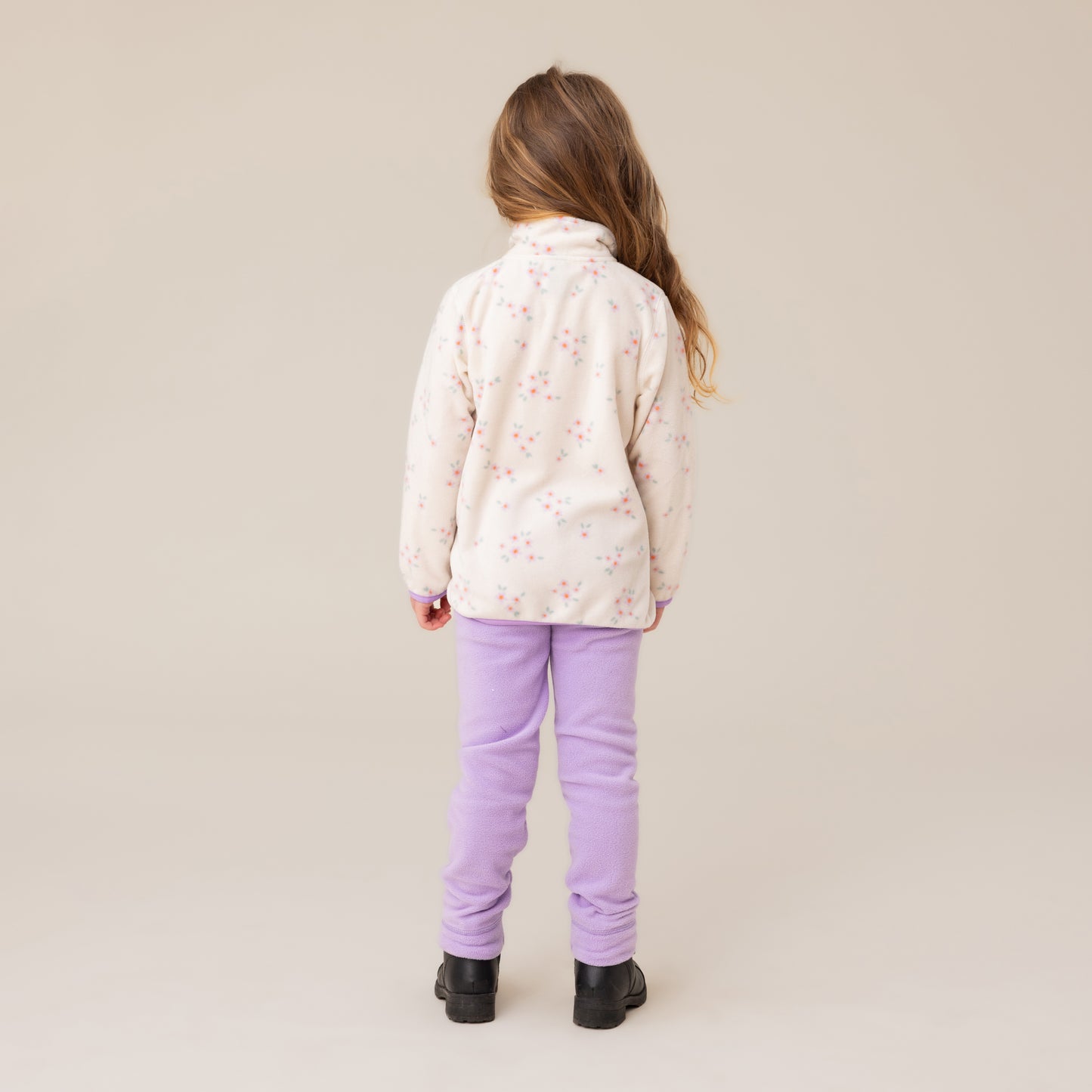 Couche de base deux pièces en micropolaire  Filles Ivoire