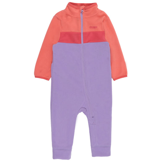 Couche de base une pièce en micropolaire bébé Bébé Fille Lilas