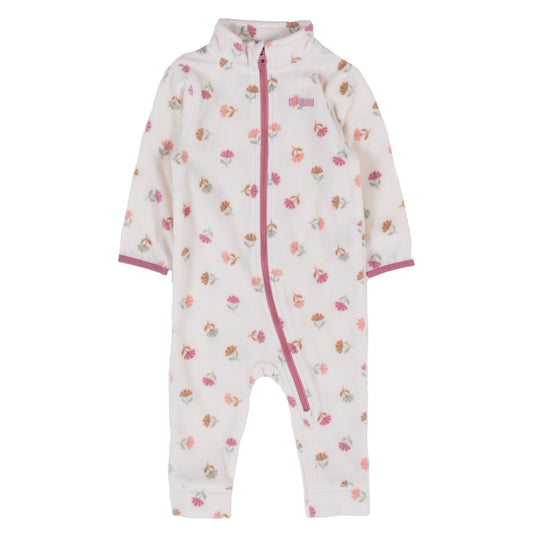 Girls' Ivory Microfleece One-Piece Base Layer