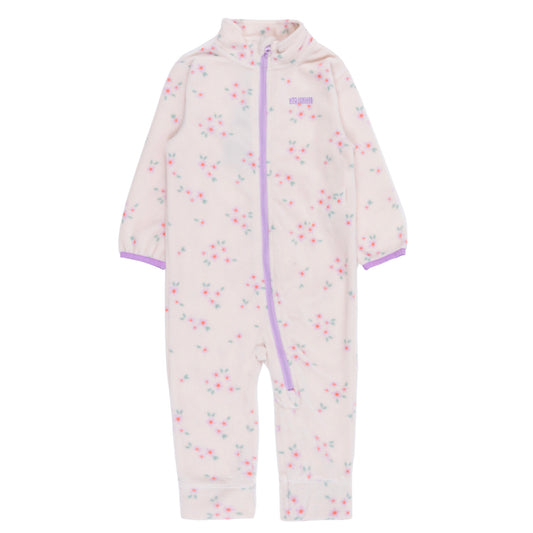 Couche de base une pièce en micropolaire bébé Bébé Fille Ivoire