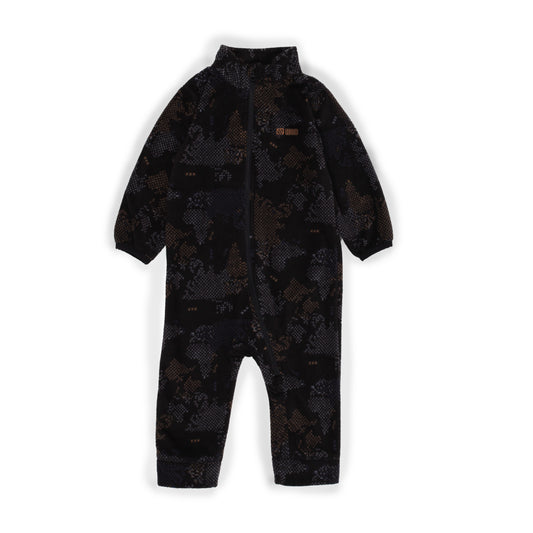 Couche de base une pièce en micropolaire  Garçons Noir