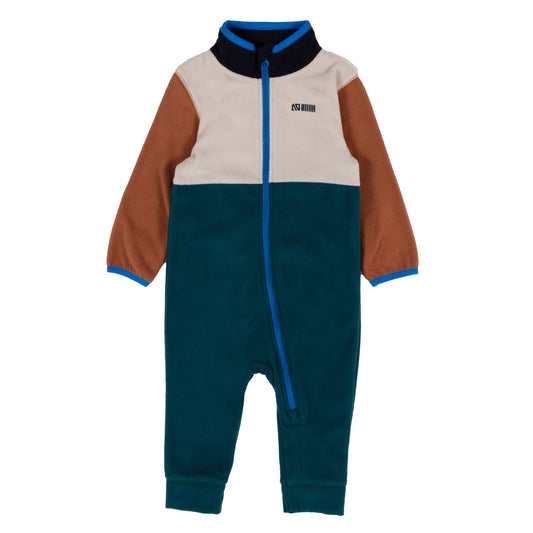 Baby Boy Teal Microfleece One-Piece Base Layer