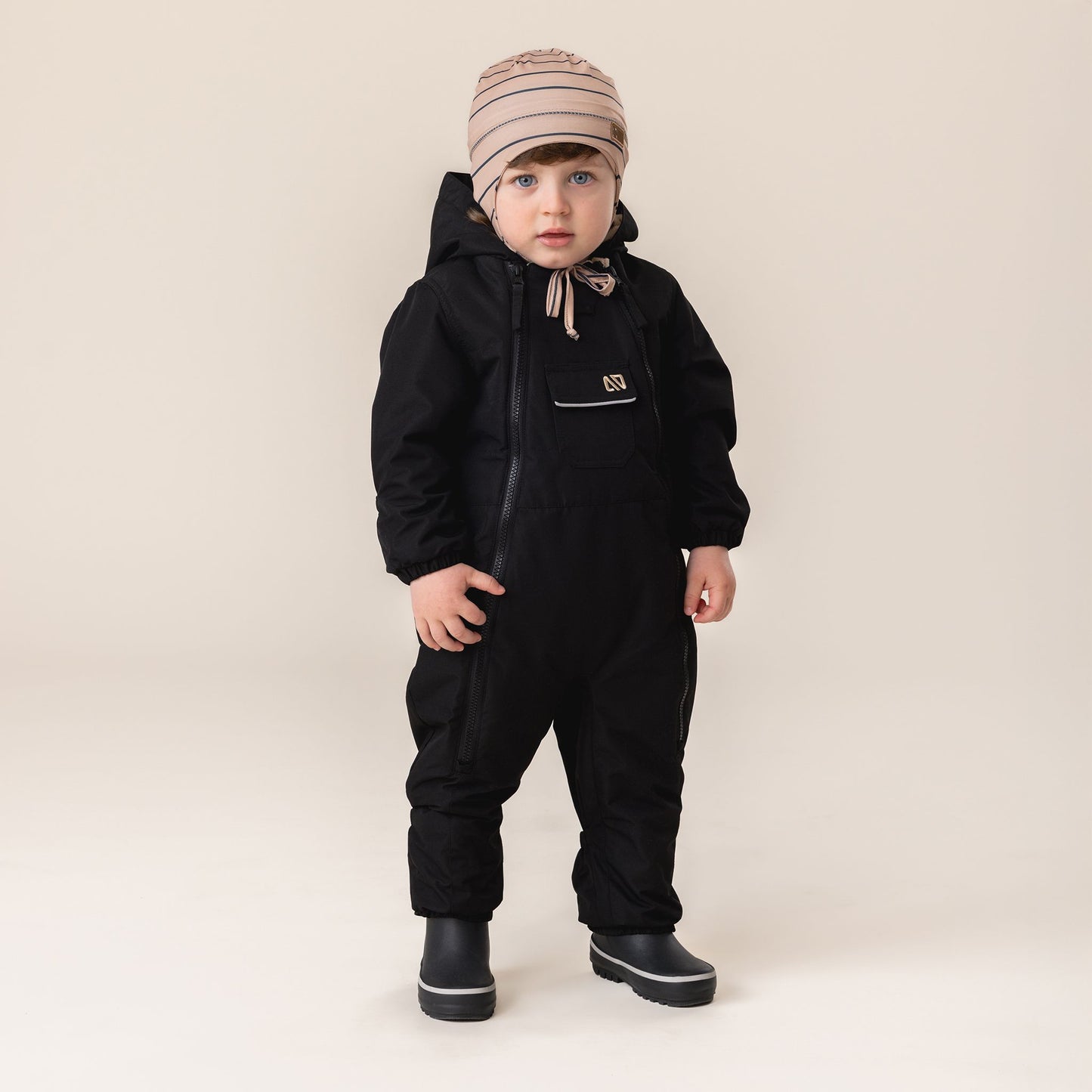 Tuque en jersey avec oreilles  Bébé Garcon Beige