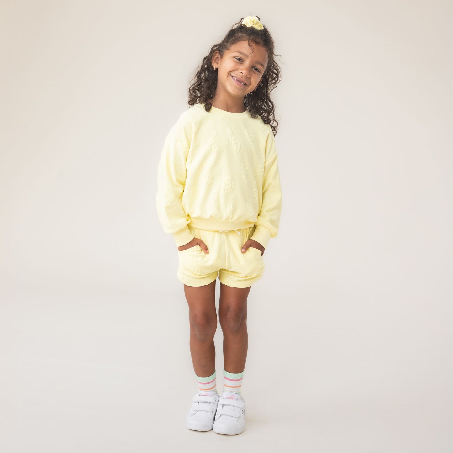 Short  Filles Jaune