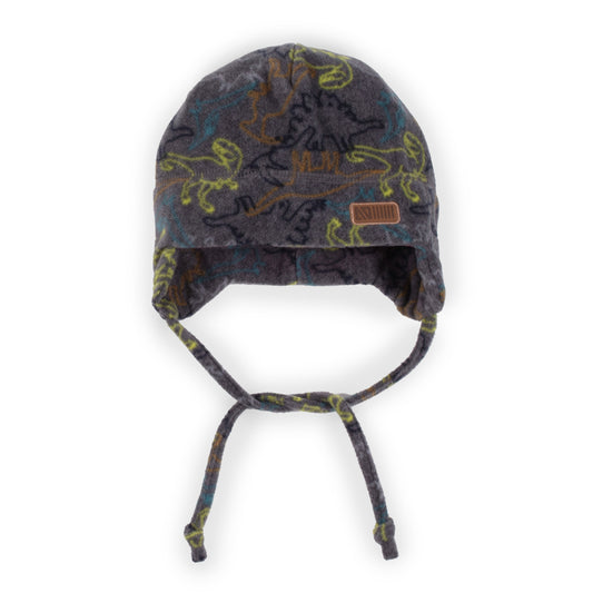 Tuque en micropolaire avec oreilles bébé Bébé Garcon gris foncé chiné