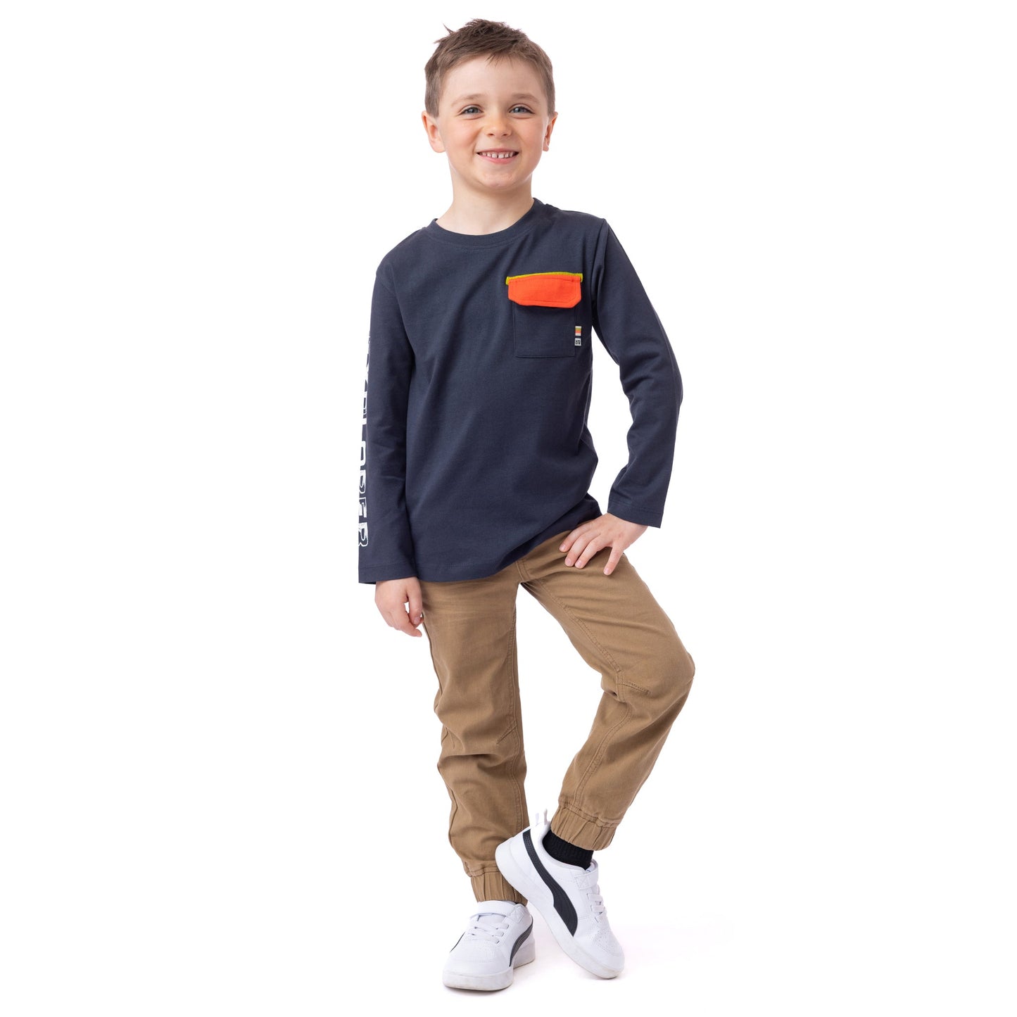 T-shirt manches longues  Garçons Charbon