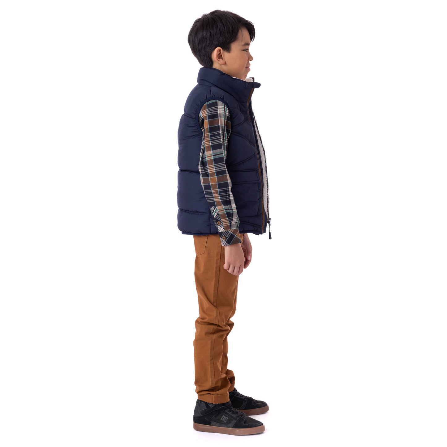 Veste matelassé sans manches  Garçons Marine
