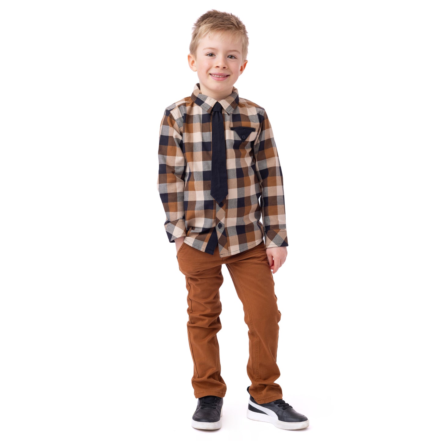 Pantalon  Garçons Brun