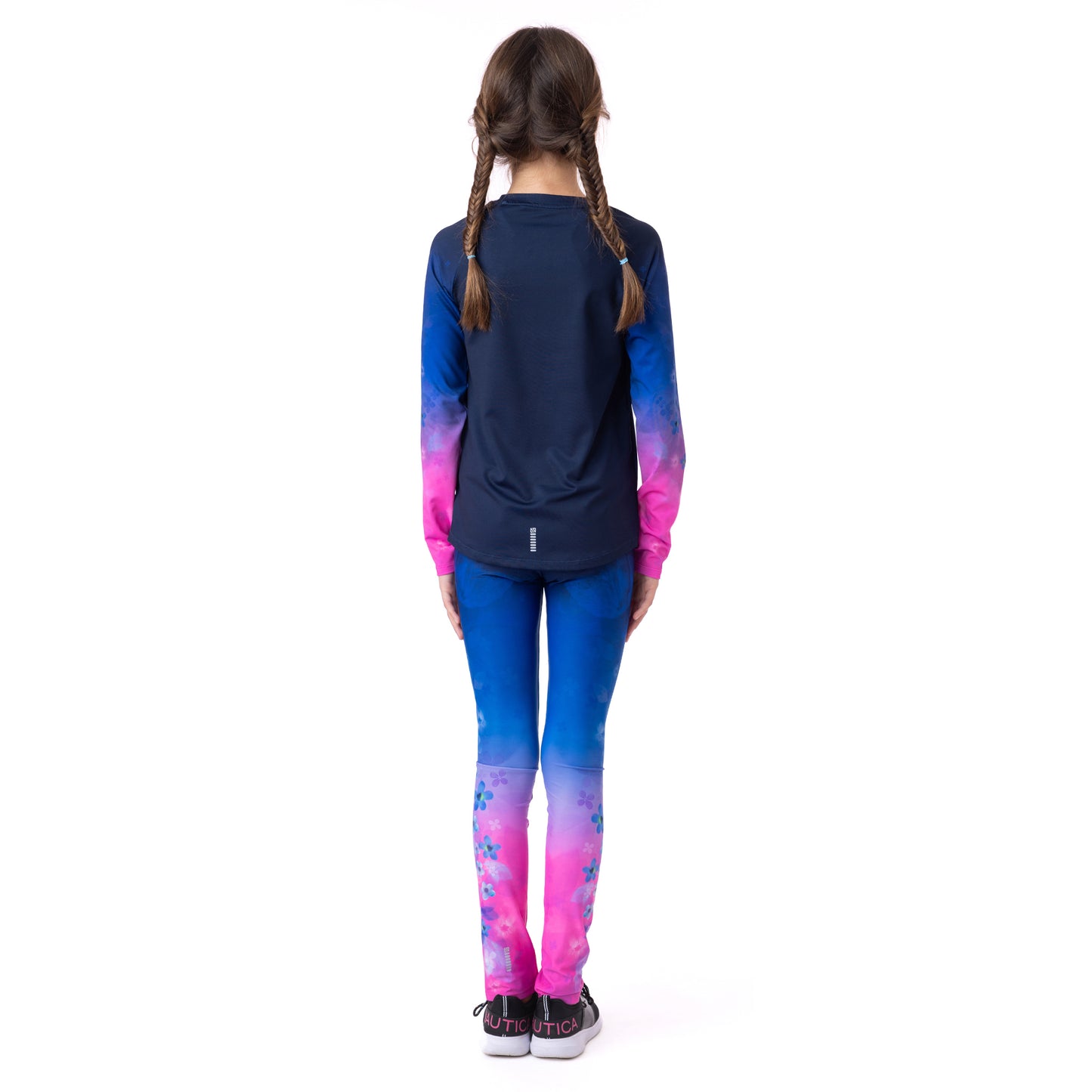 T-shirt manches longues athlétique  Filles Marine