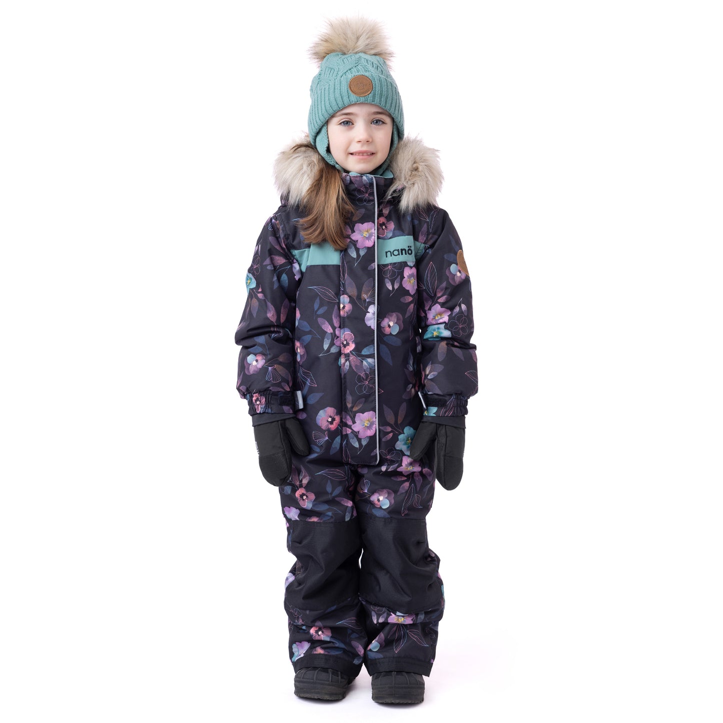 Habit de neige une-pièce Lea-Maude  Filles Noir
