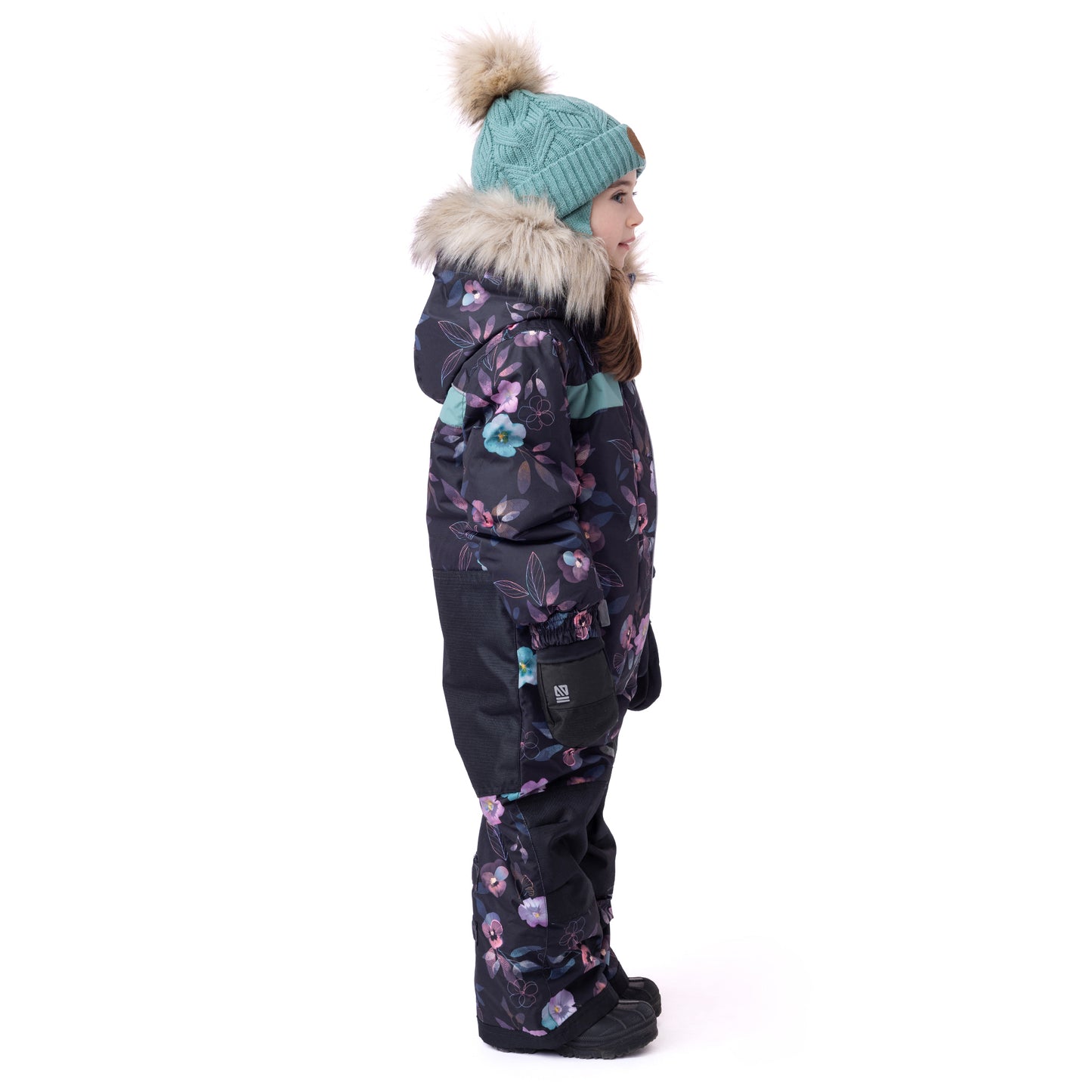 Habit de neige une-pièce Lea-Maude  Filles Noir