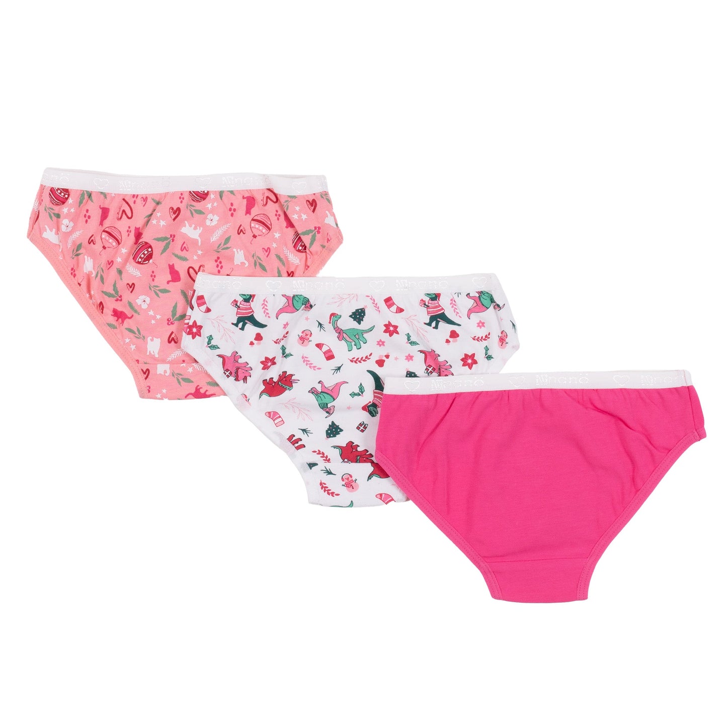 Culottes, paquet de 3  Filles Corail