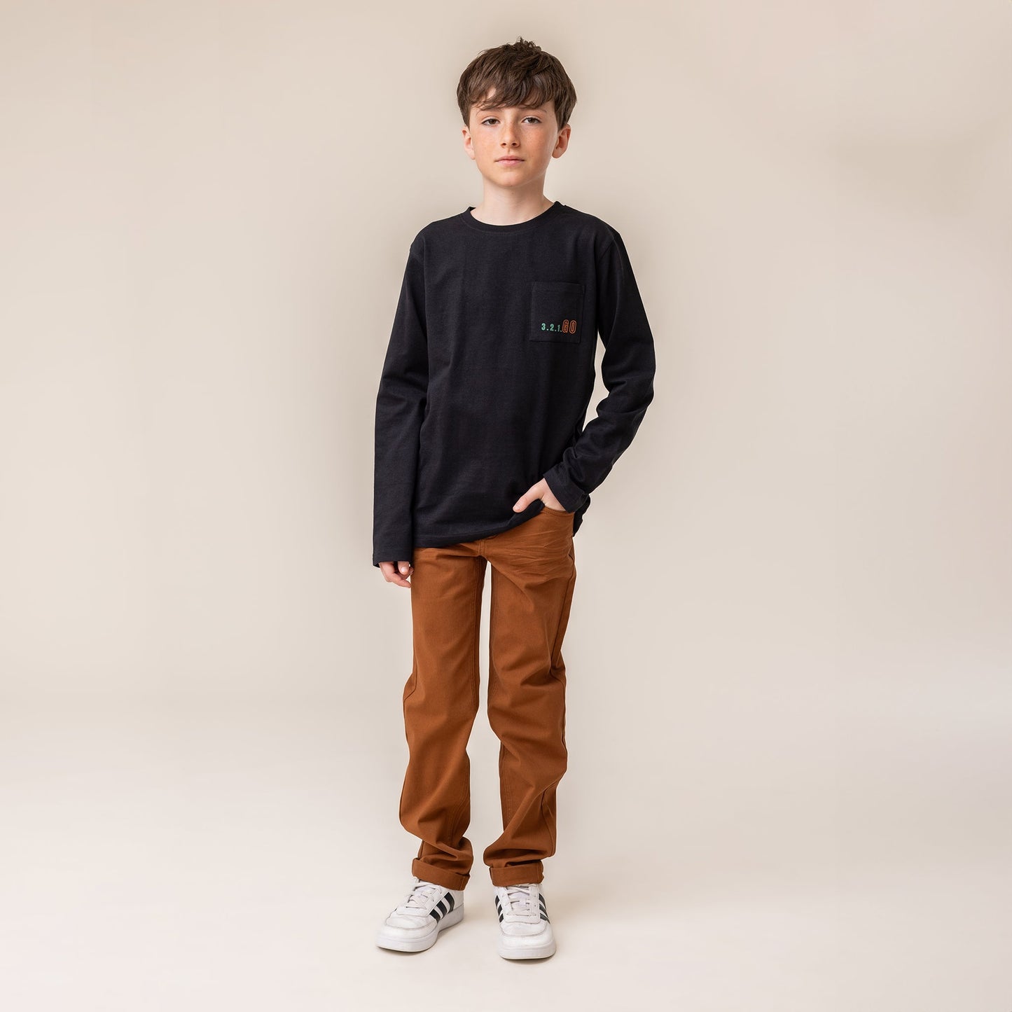 Pantalon  Garçons Brun