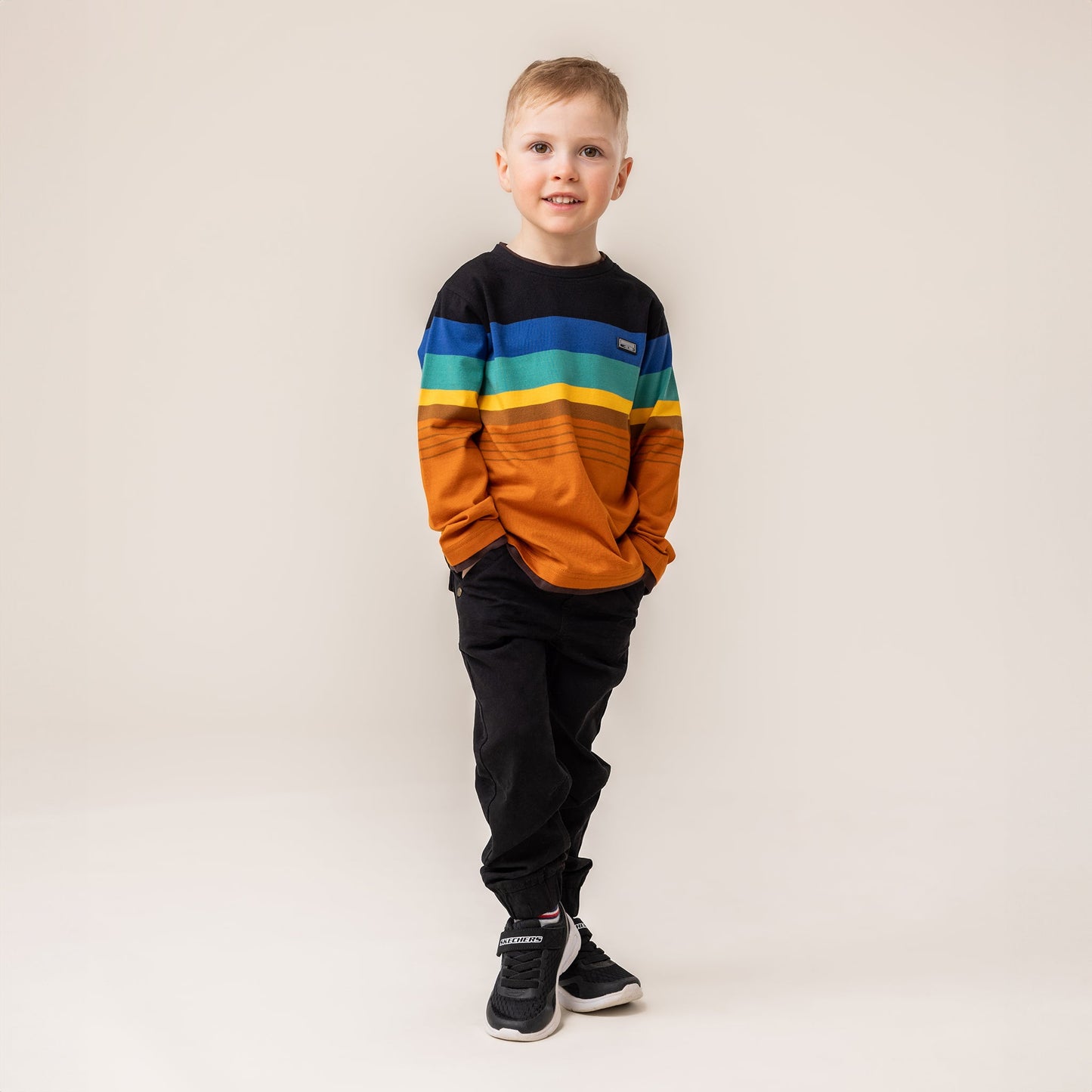 Boys' Black Long Sleeve T-Shirt